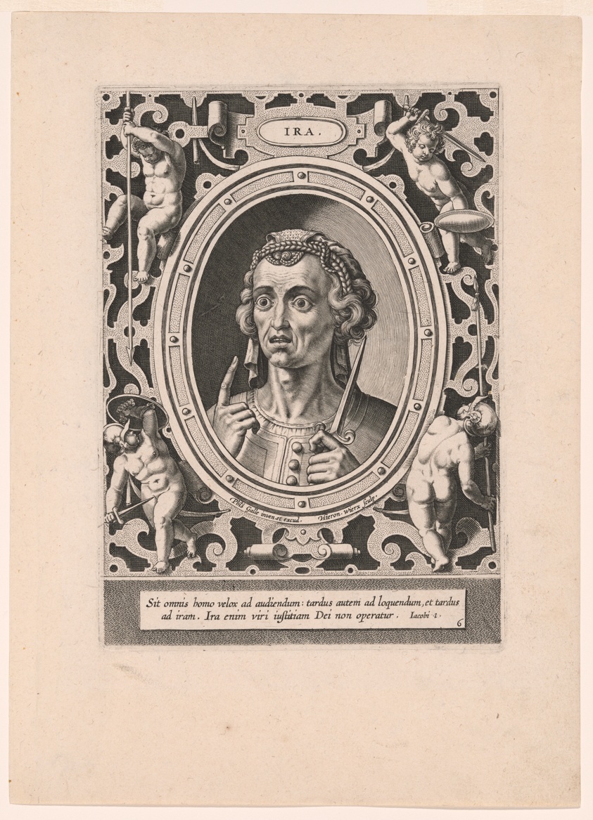 Ira, plate 6 from The Seven Vices