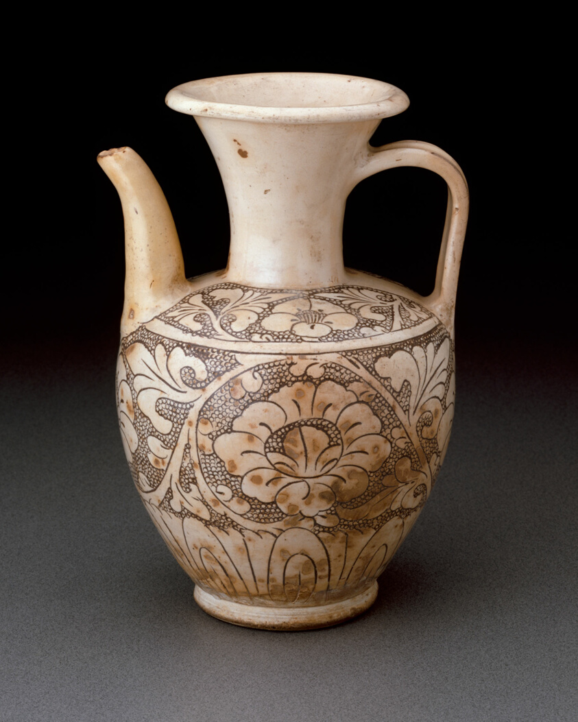 Ewer with Peony Scroll