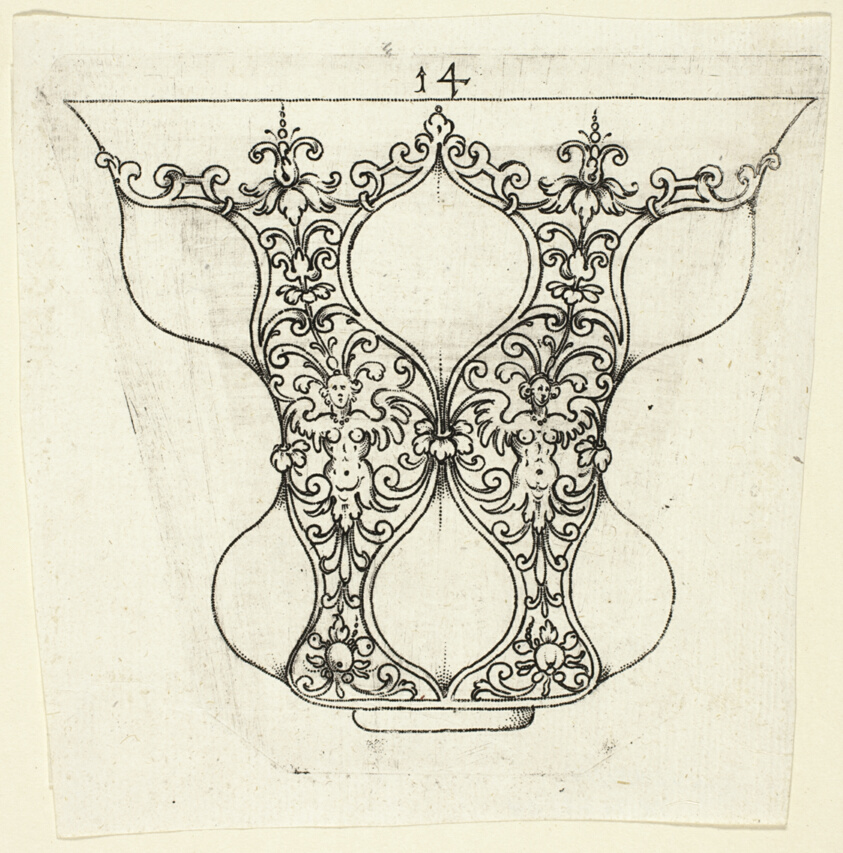 Plate 14, from twenty ornamental designs for goblets and beakers