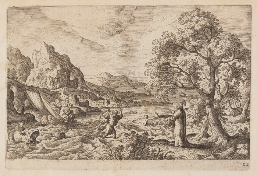 Plate 22, from Landscapes with Scenes from the Old and New Testament and Ovid’s Metamorphoses