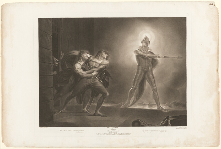 Hamlet, Horatio, Marcellus and the Ghost