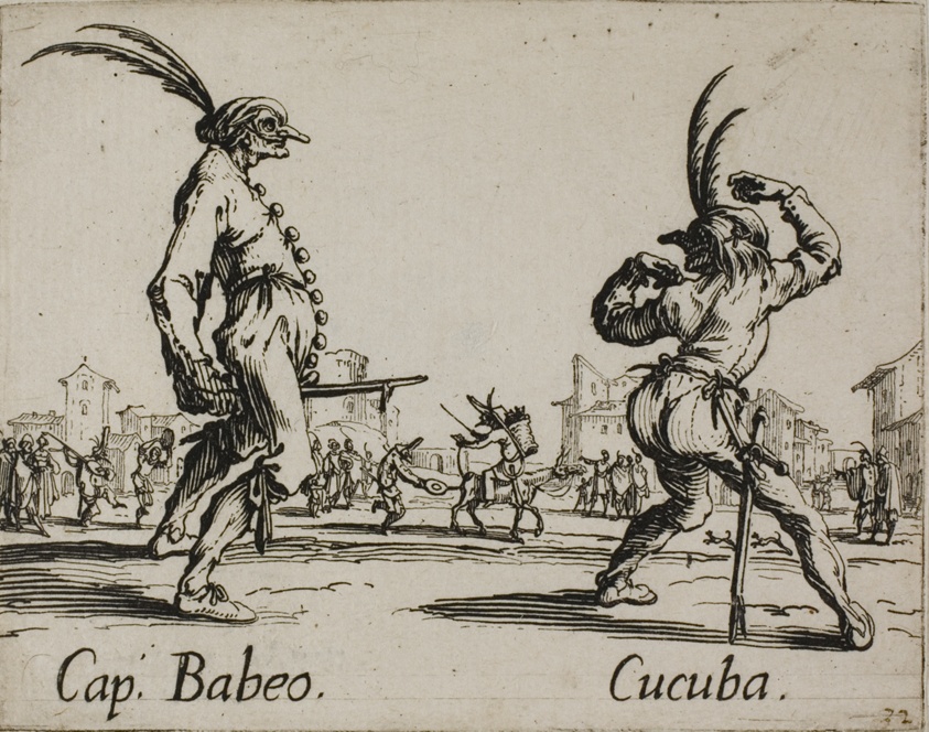 Capitan Babeo - Cucuba, plate 16 from Balli di Sfessania