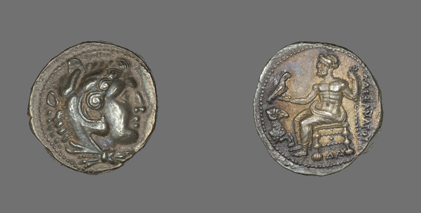 Tetradrachm (Coin) Depicting the Hero Herakles with the Features of Alexander the Great