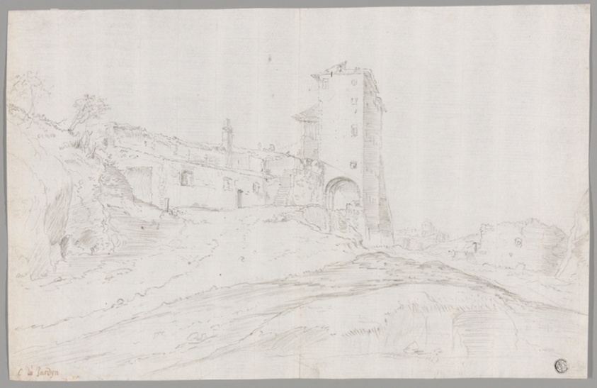 Buildings Amid Ruins in Roman Campagna
