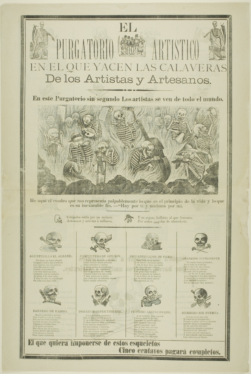 The Artistic Purgatory, Wherein Sprawl the Calaveras of Artists and Artisans