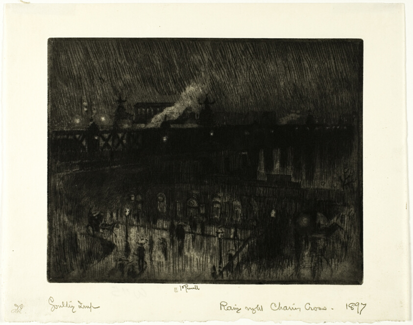 Rainy Night, Charing Cross Station