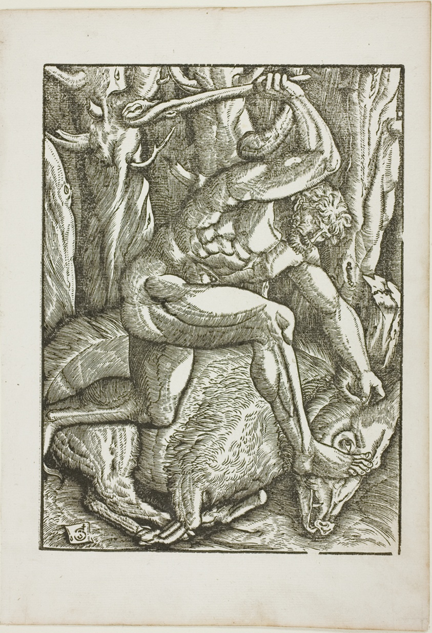 The Labors of Hercules: Hercules Subduing the Erymanthian Boar