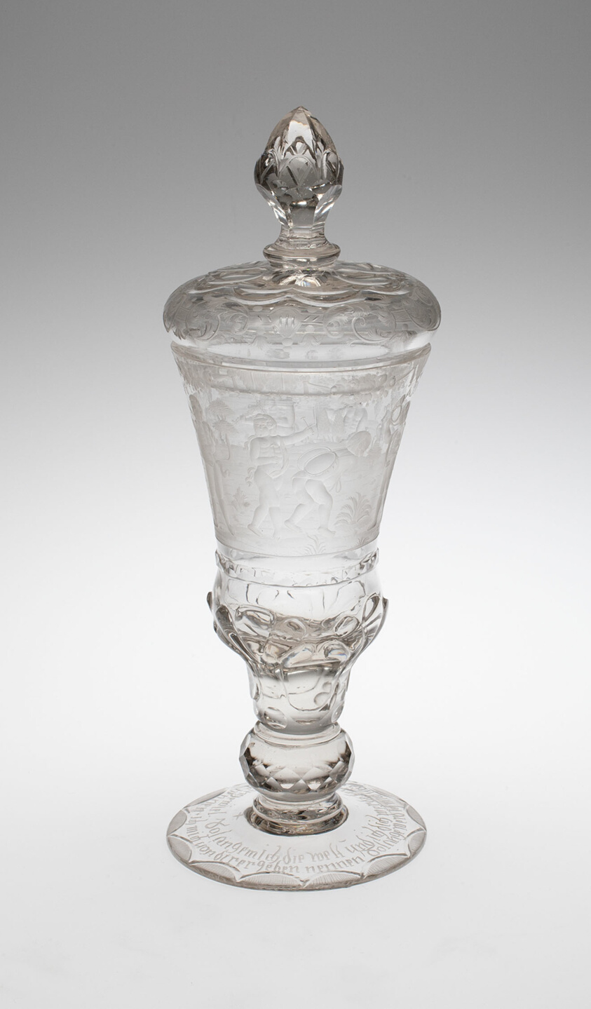 Covered Goblet (Pokal) with Musicians