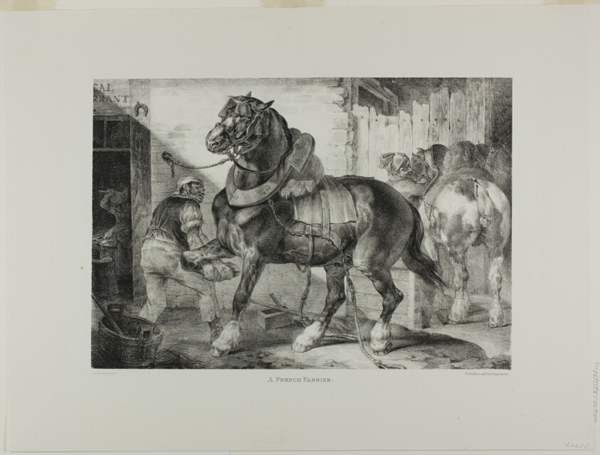 A French Farrier, plate 12 from Various Subjects Drawn from Life and on Stone (The English Suite)