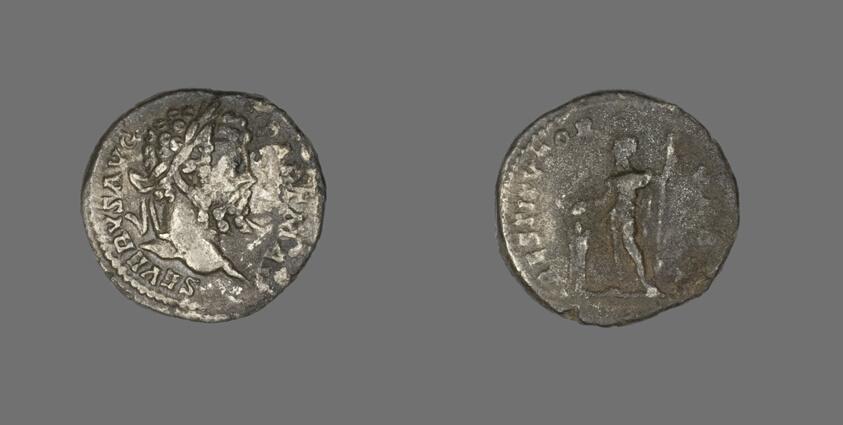 Denarius (Coin) Portraying Emperor Septimius Severus