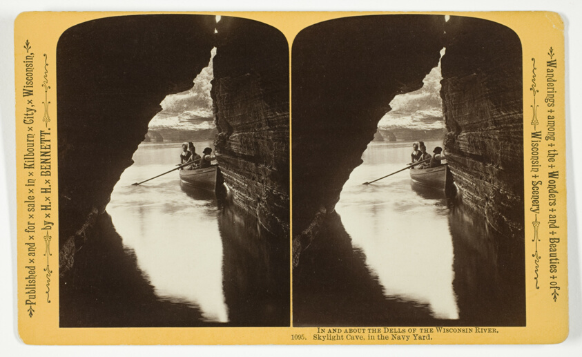 Skylight Cave, in the Navy Yard, No. 1095 from the series "In and About the Dells of the Wisconsin River"