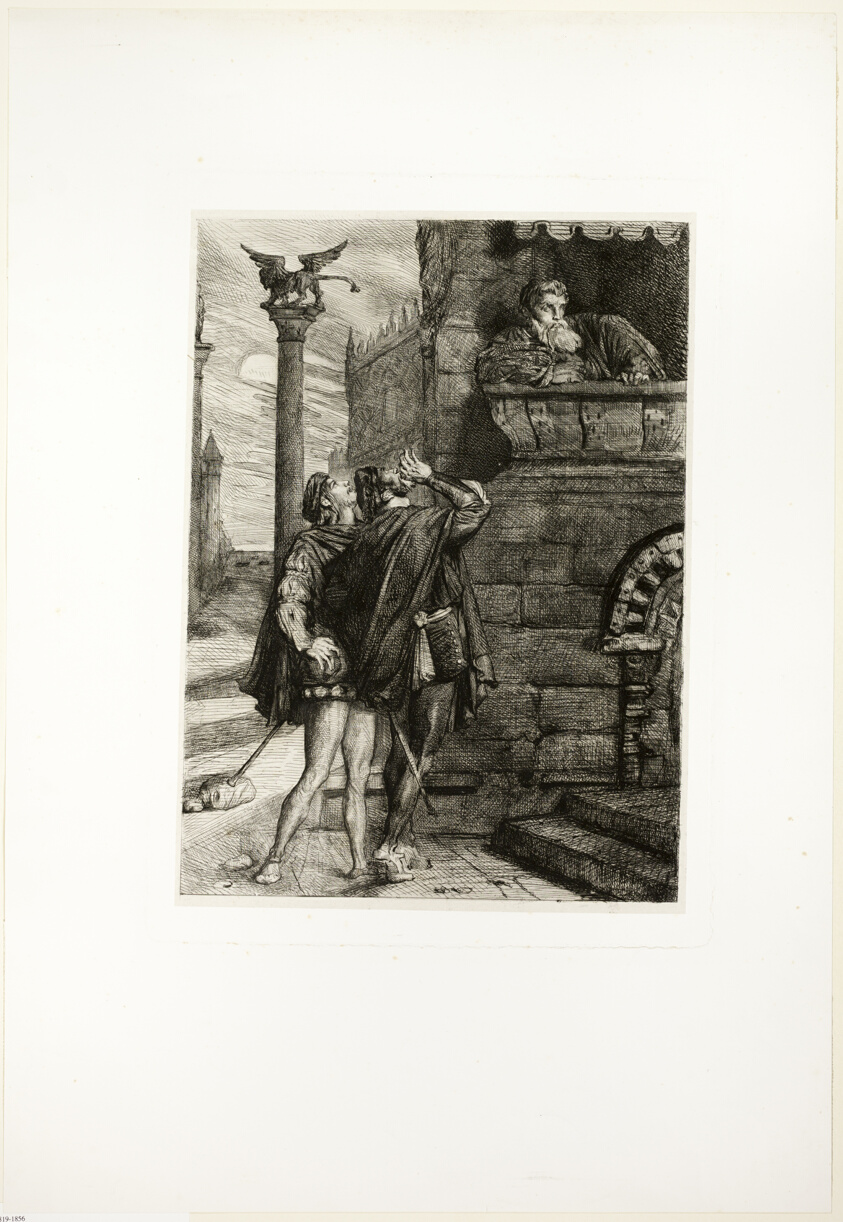 Owake! what ho! Brabantio! thieves! thieves!, plate one from Othello