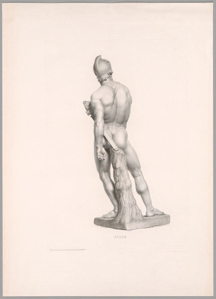 Ajax, Back View, from Oeuvre de Canova