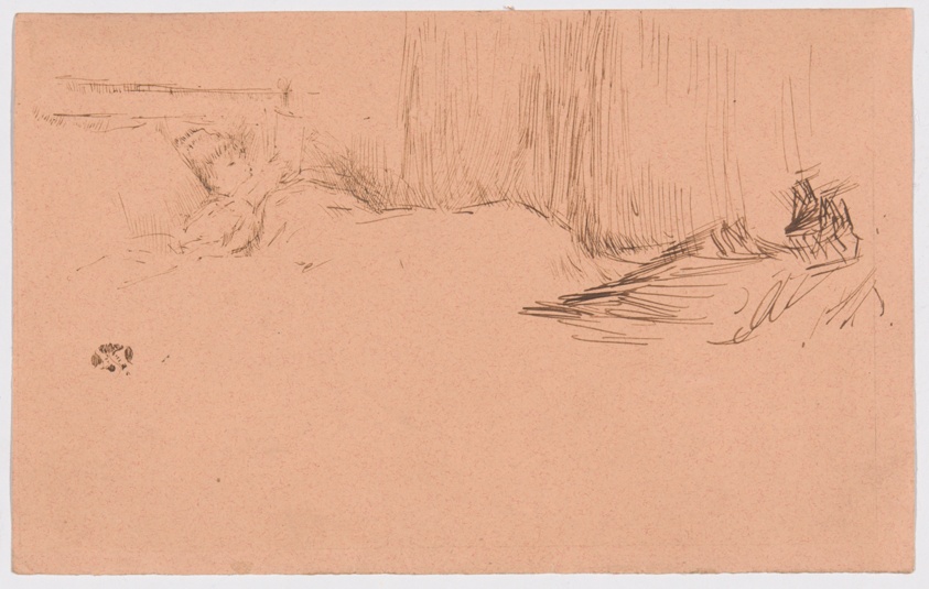Girl Reading in Bed