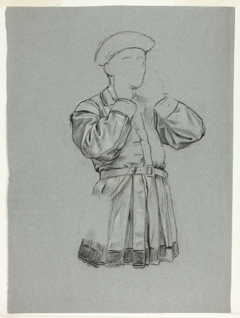 Unfinished Sketch of Man in Tunic