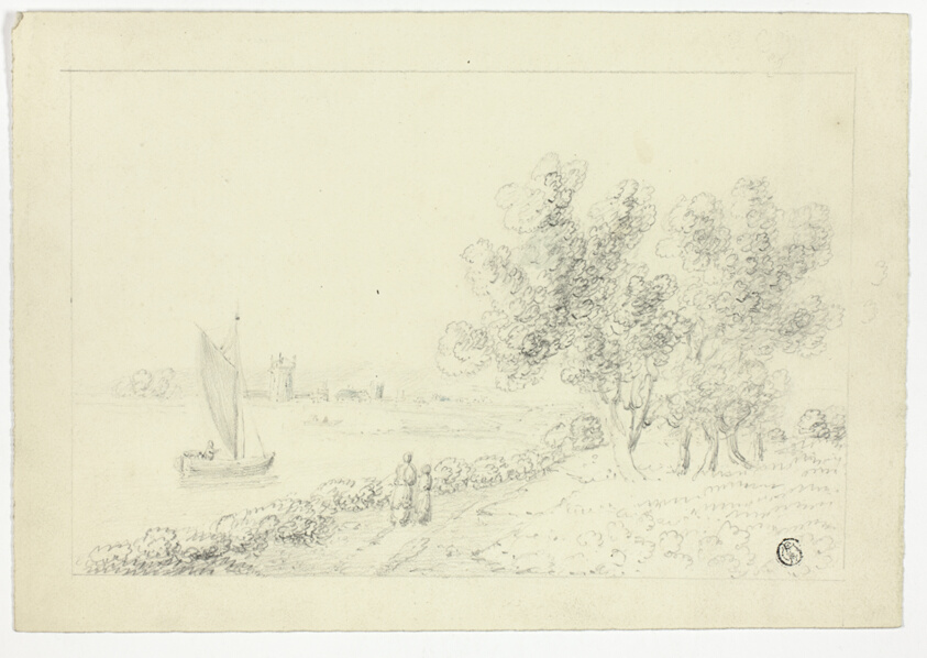 A Harbor with a Sailboat