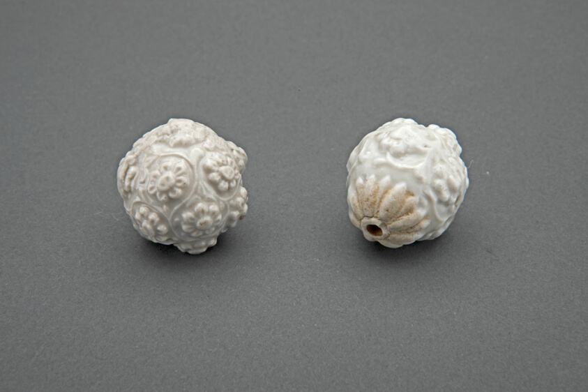 Pair of Hairpin Finials with Flower Heads