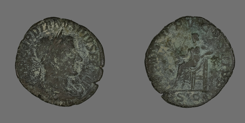 Sestertius (Coin) Portraying Emperor Gordianus