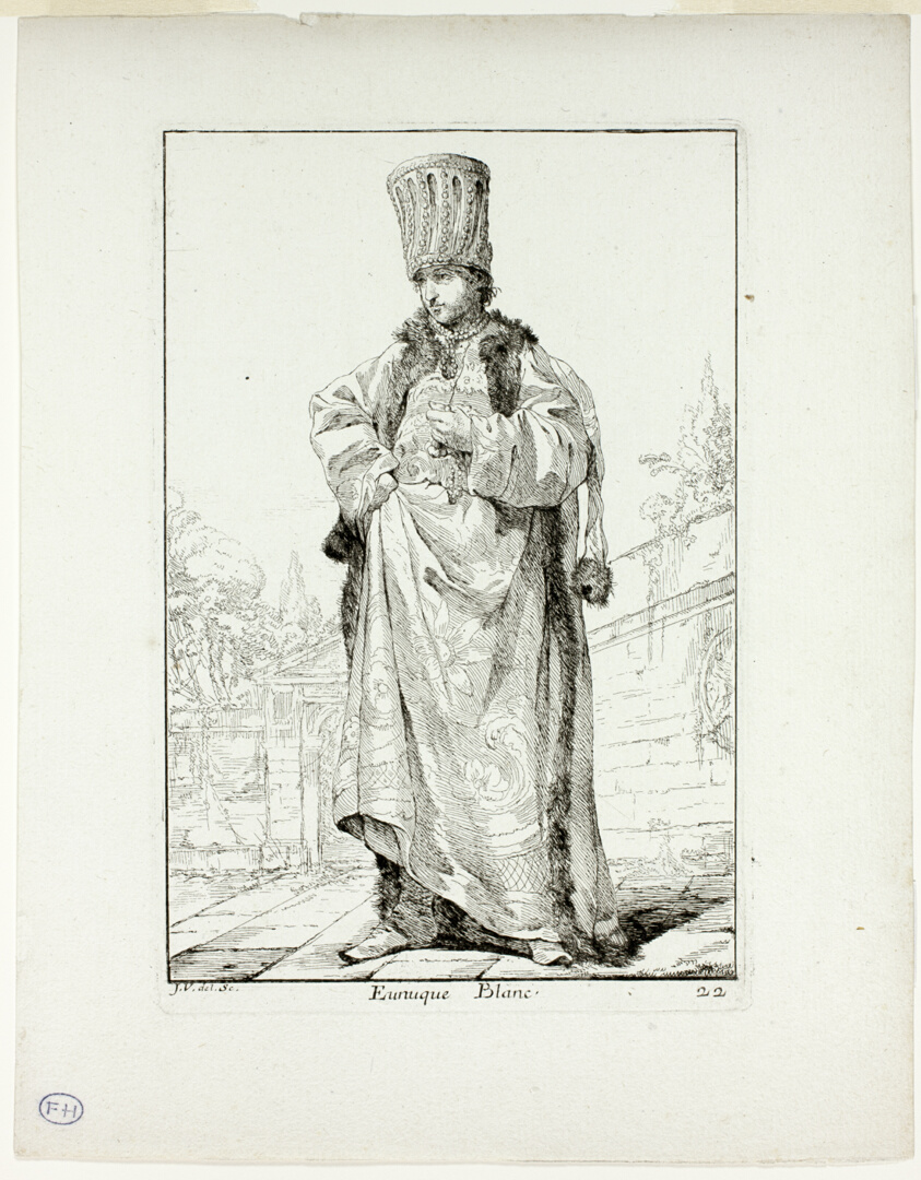 Eunuque Blanc, plate 22 from Caravanne du Sultan à la Mecque