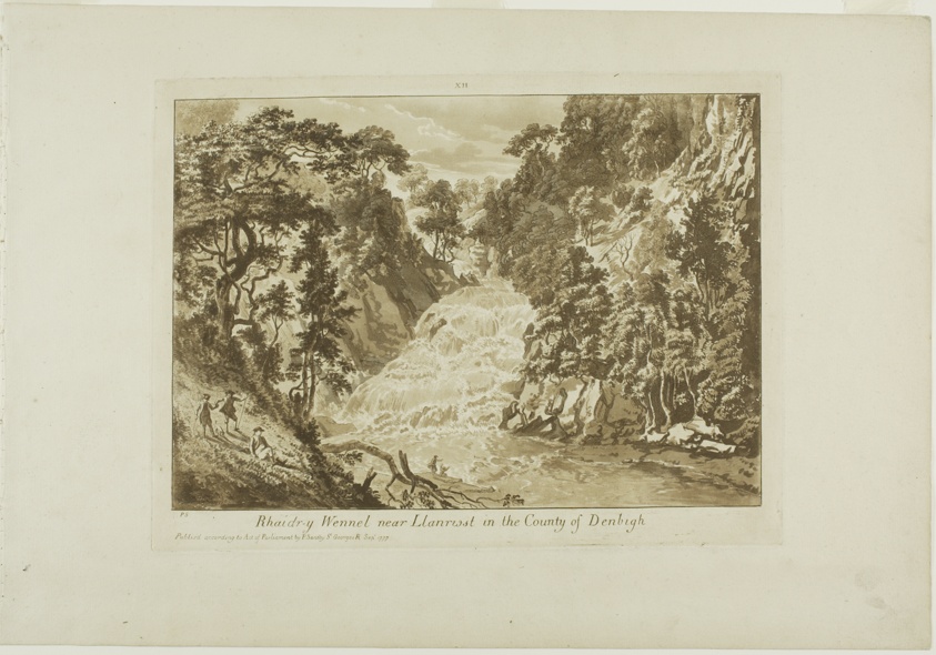 Rhaidr-y Wennel near Llanrwst in the Country of Denbigh, plate twelve from Twelve Views in Wales