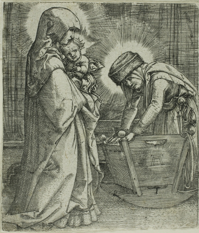 The Virgin and Child with Saint Anne at the Cradle