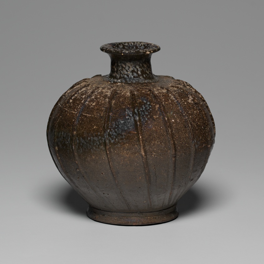 Jar with Vertical Ribs