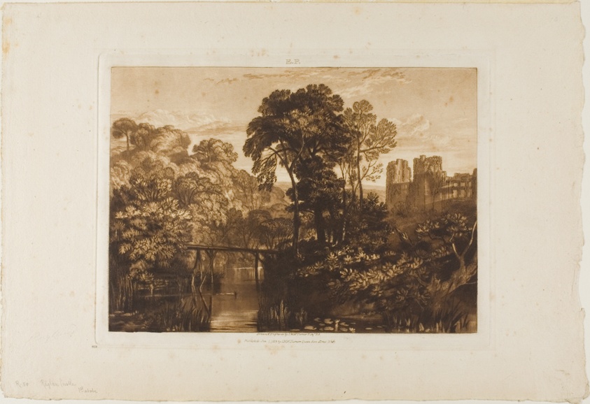 Berry Pomeroy Castle, plate 58 from Liber Studiorum