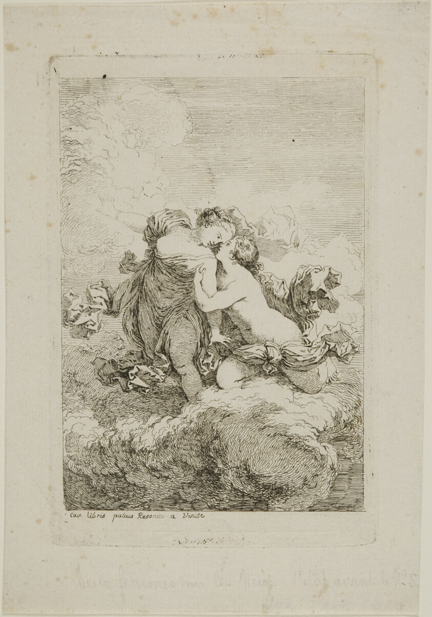 Two Female Figures on a Cloud