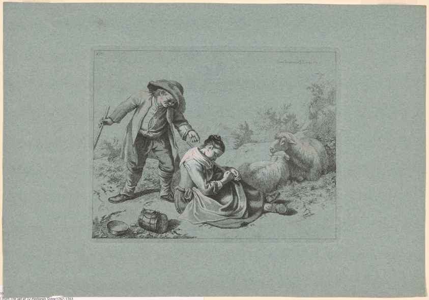 Plate 10, from The Set of 12 Pastorals Scenes