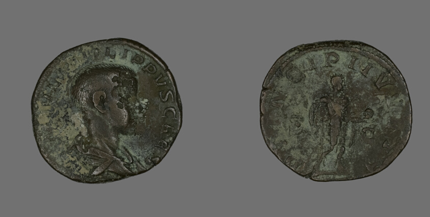 Sestertius (Coin) Portraying King Philip II