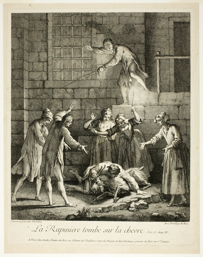 La Rapiniere tombe sur la Chevre (The Plunderer Falls on the Goat, from the Comique de Scarron)