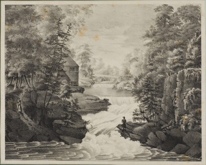 Landscape with Waterfall