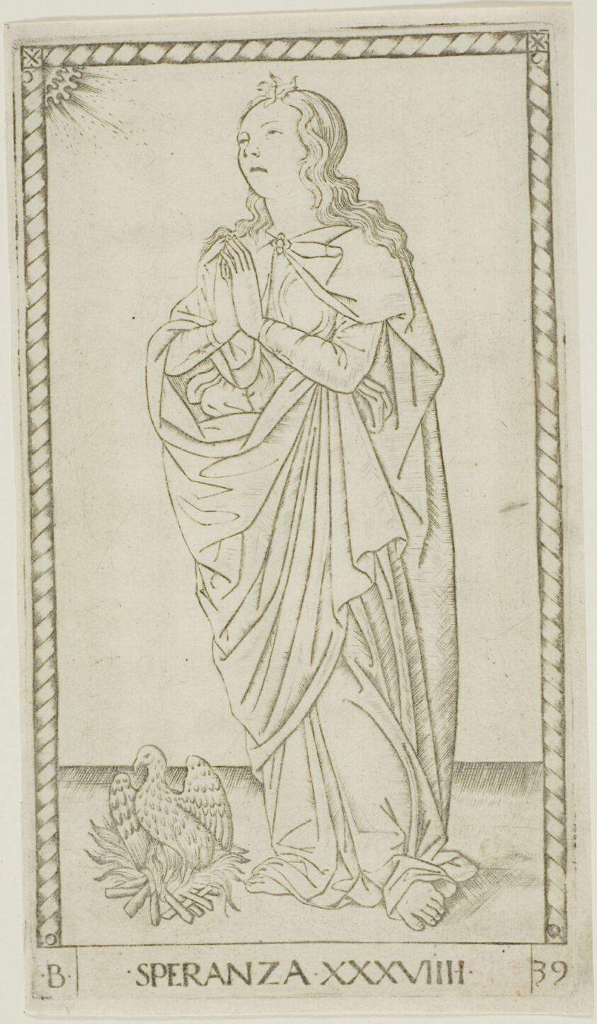 Hope, plate 39 from Genii and Virtues