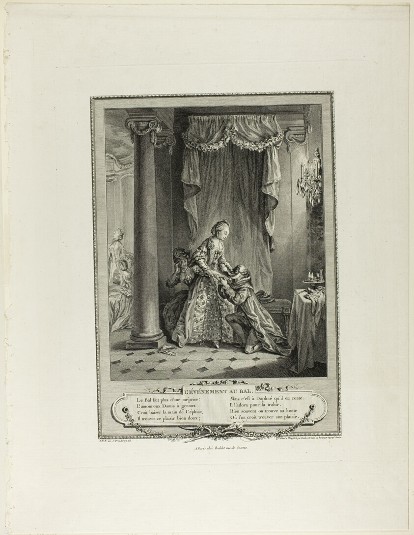 L'Evenement au Bal (The Event at the Ball, from from Monument du Costume Physique et Moral de la fin du Dix-huitième siècle)