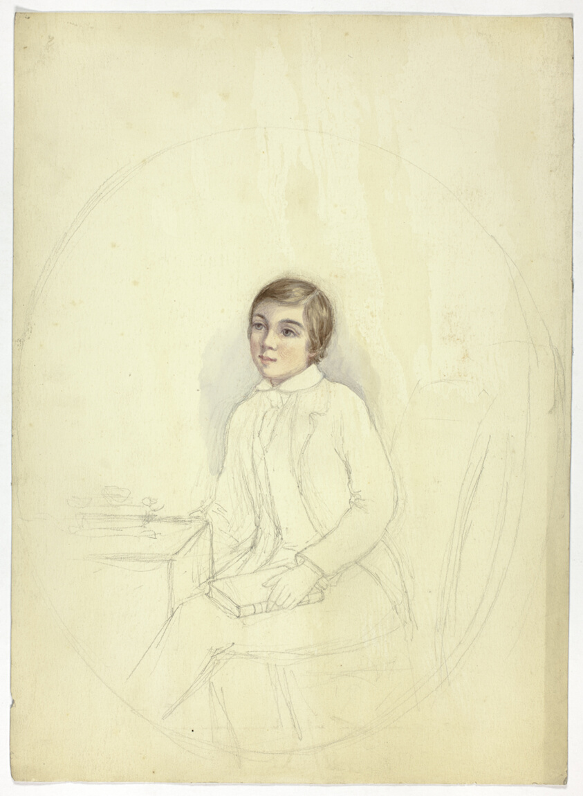 Study for Portrait of Boy with Book