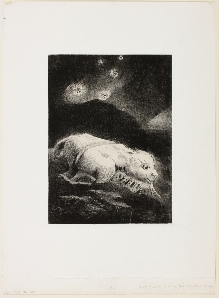When Life Was Awakening in the Depths of Obscure Matter, plate 1 of 8 from "Les Origines"