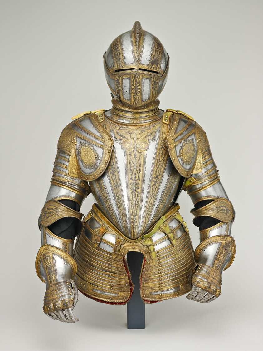 Gorget and Close Helmet for Foot Tourney at the Barriers