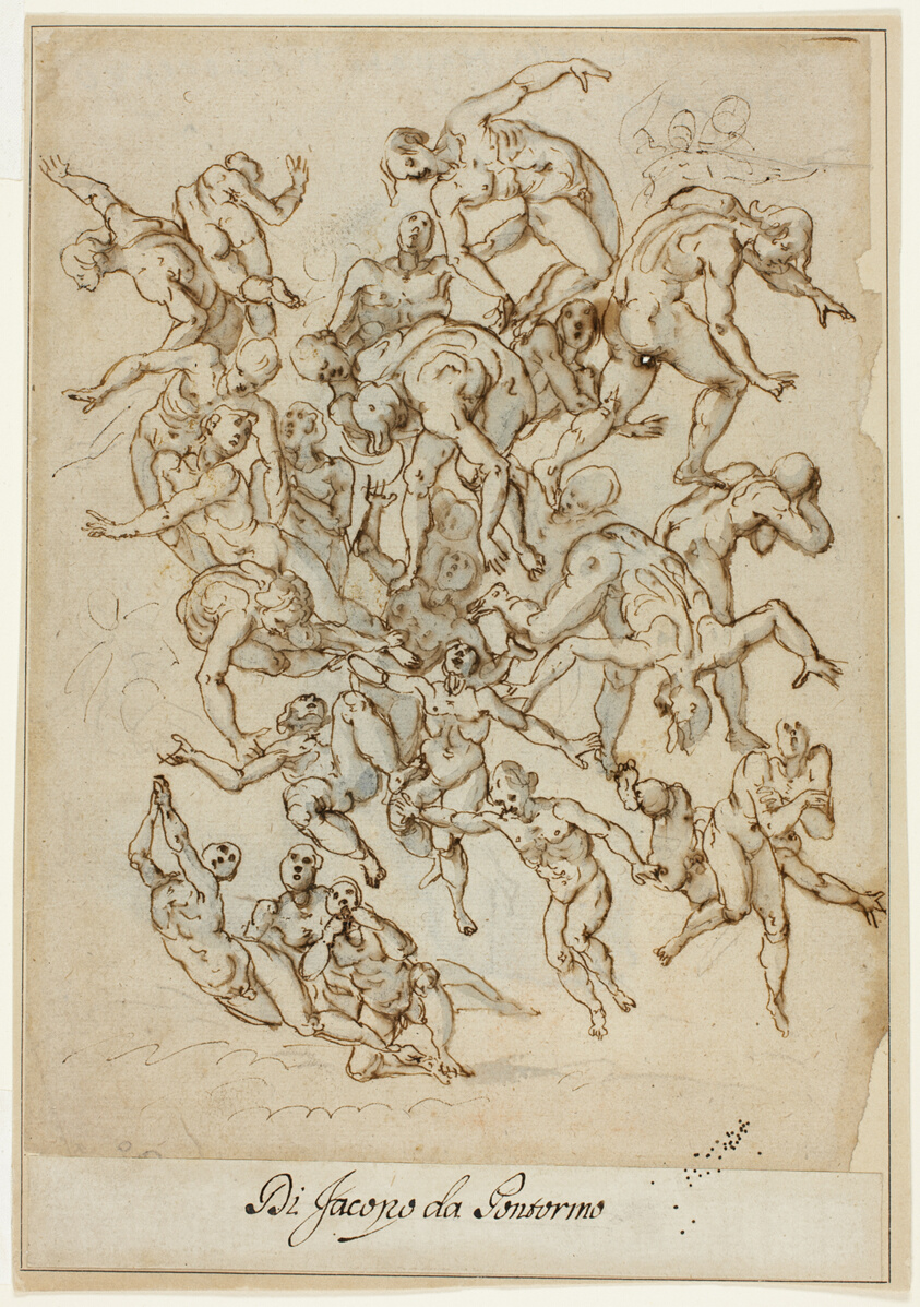 Fall of the Damned (recto) Male Torso (verso)