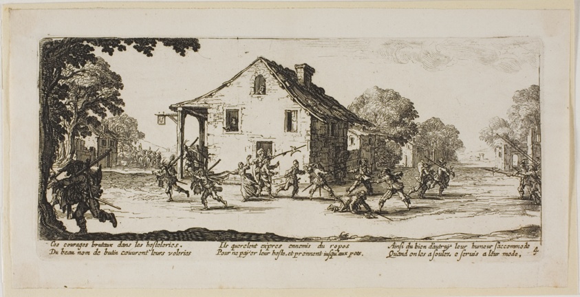 Scene of Pillage, plate four from The Large Miseries of War