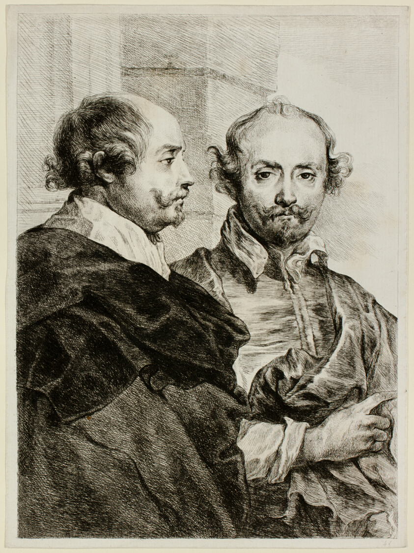 Two Portraits of a Man in Half-Length