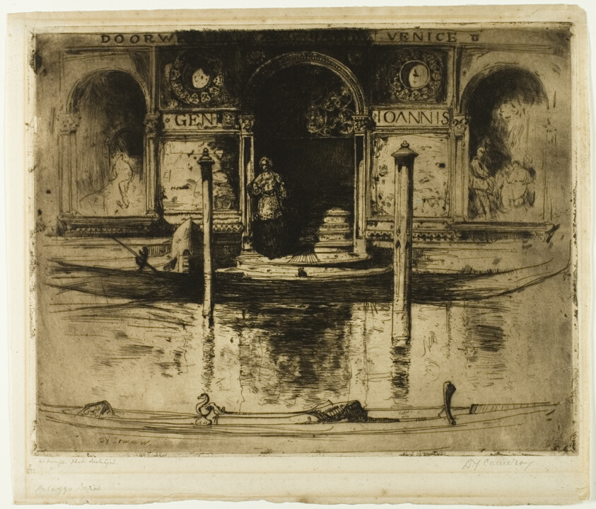 The Palace Doorway, plate 22 from the North Italian Set