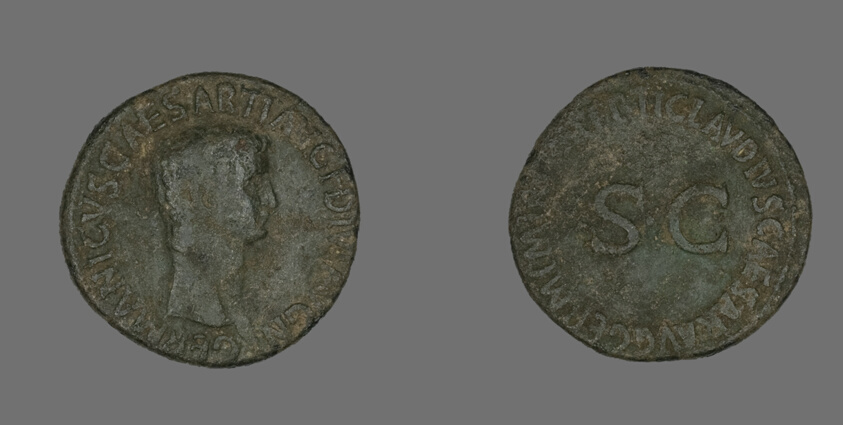 As (Coin) Portraying Germanicus