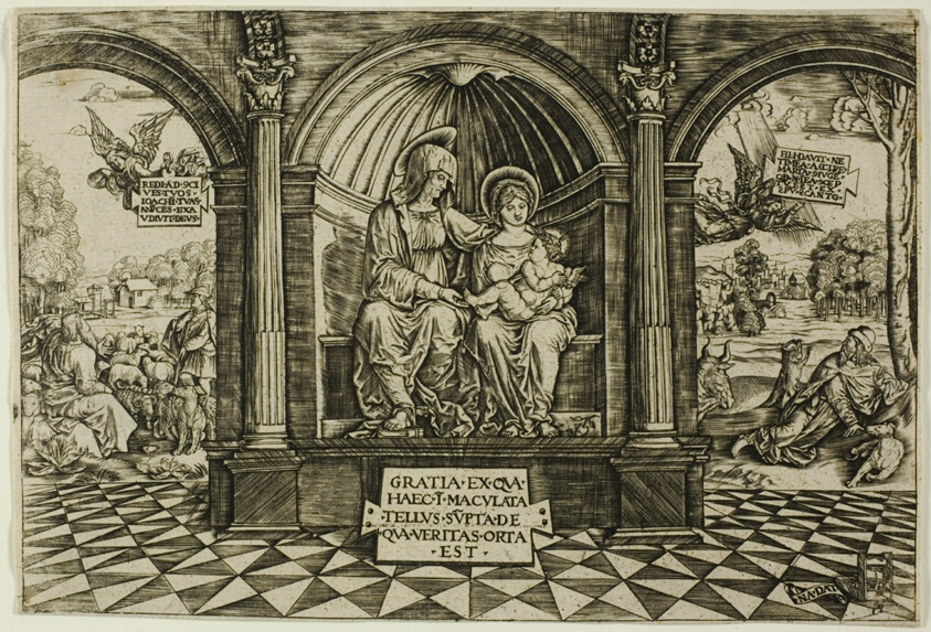 The Virgin and Child Enthroned with Saint Anne