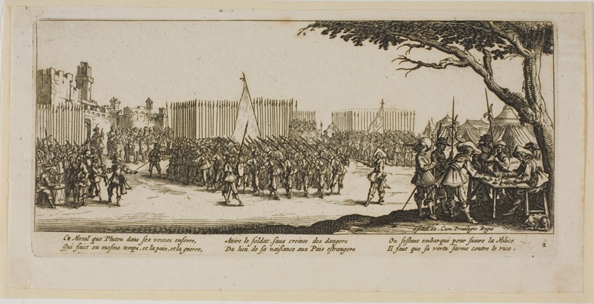 Recruitment of Troops, plate two from The Large Miseries of War