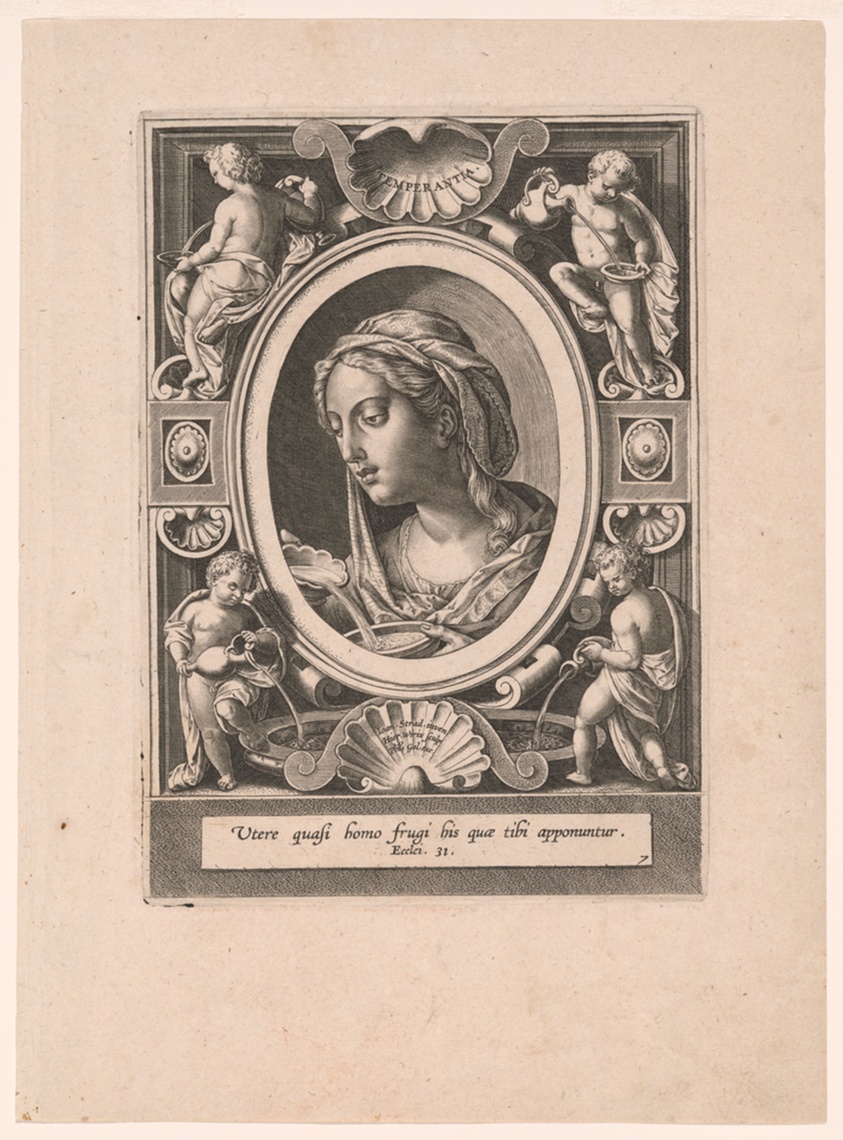 Temperantia, plate 7 from The Seven Virtues