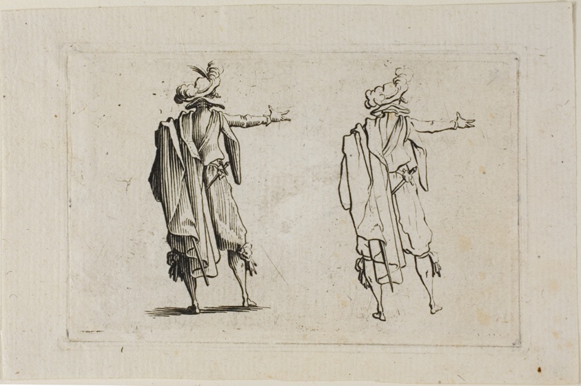 The Man Seen from the Back, Right Arm Raised, from The Caprices
