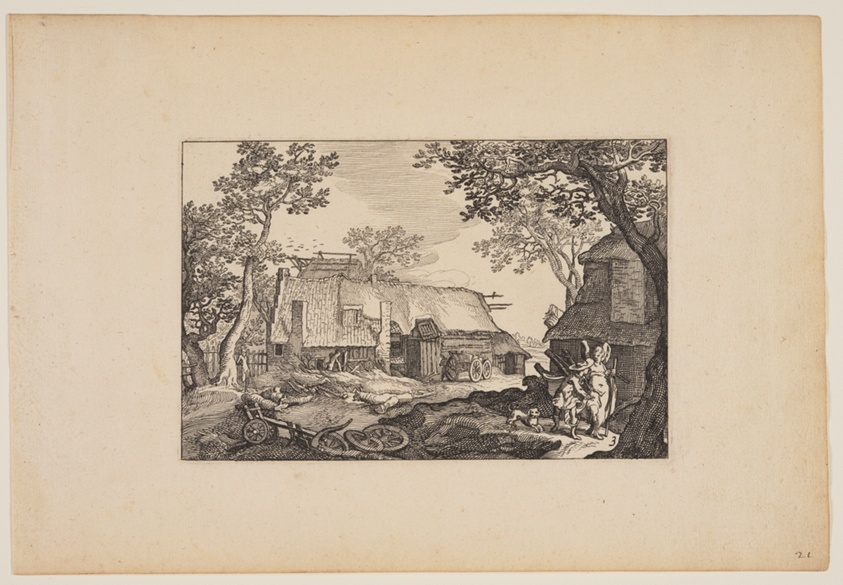 Tobias and the Angel, from Landscapes (Verscheyden aerdige Lanthuysen...)