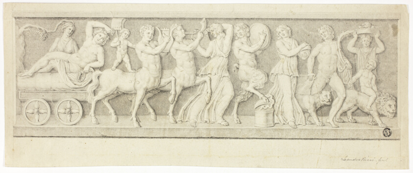 Bas Relief with Triumph of Bacchus and Ariadne