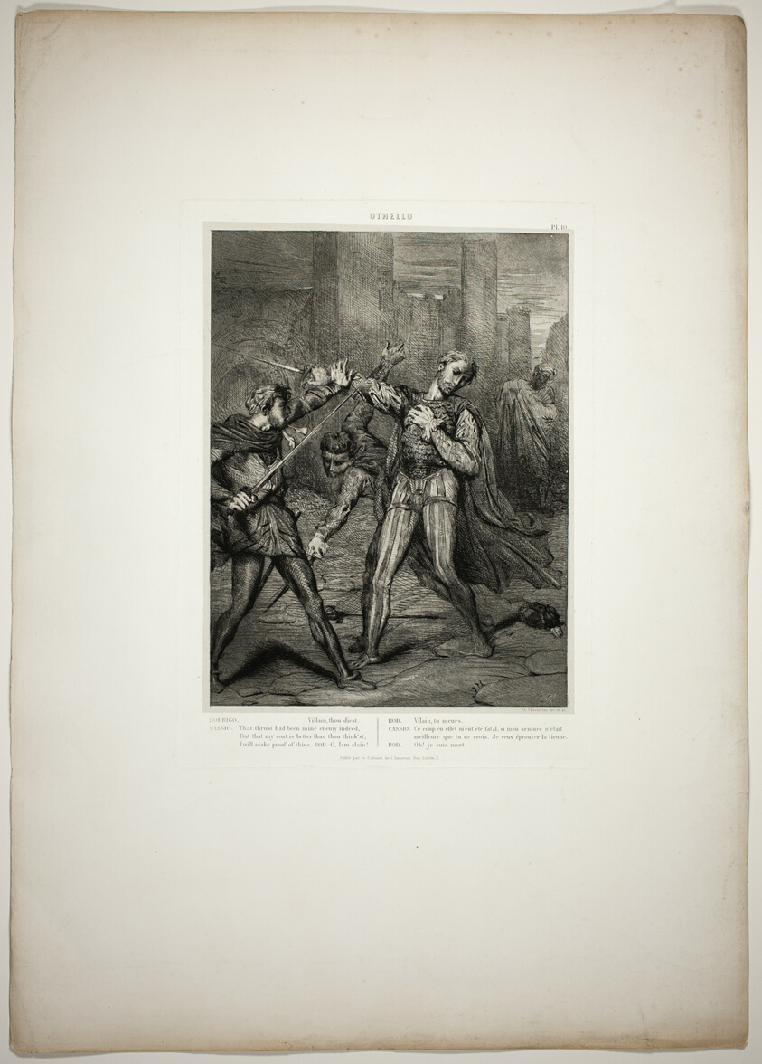 Villain, Thou Diest, plate ten from Othello