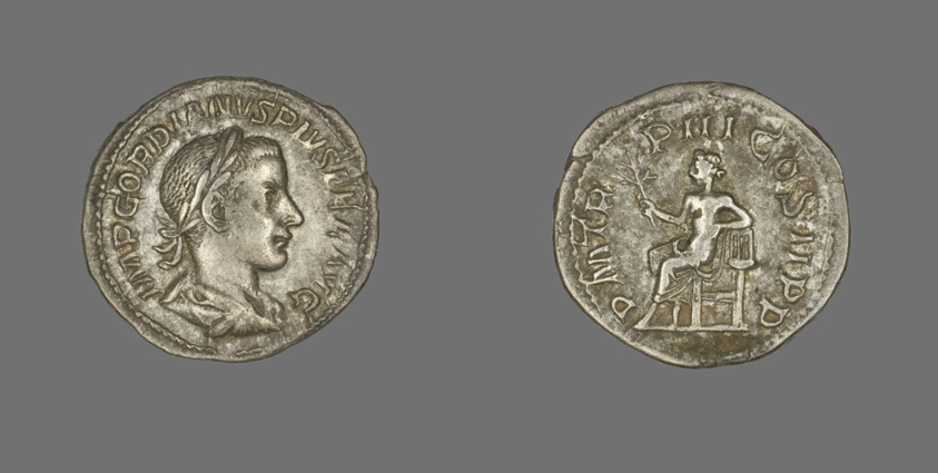 Denarius (Coin) Portraying Emperor Gordian III